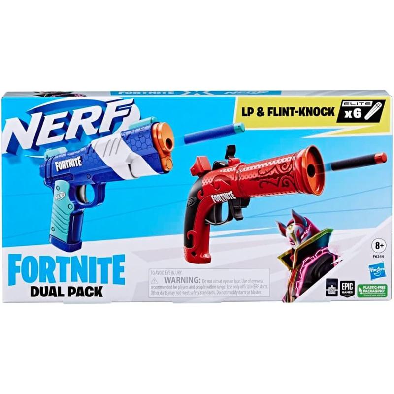 Kit Com 2 Lançadores De Dardos Nerf Fortnite Dual Pack F6244
